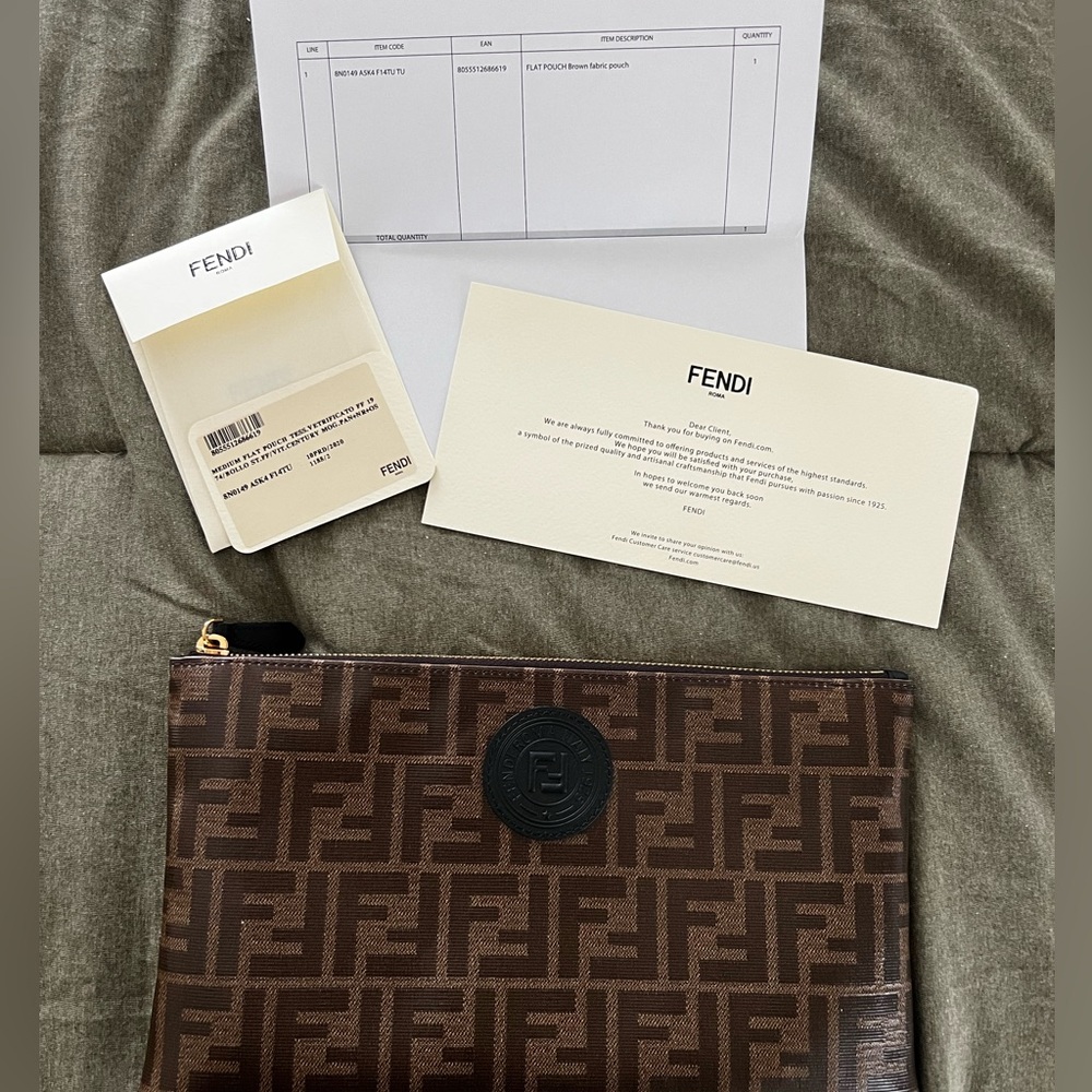 Fendi Medium flat pouch